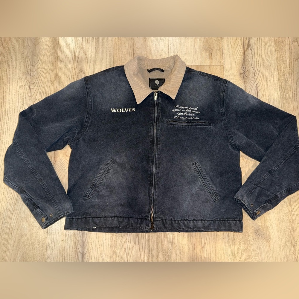 Darc Sport Wolves Black Full Zip Jacket Limited Edition /500 Rare Size Medium